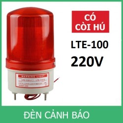Đèn quay cảnh báo LED có còi hú LTE-100J 12V/24V/220V
