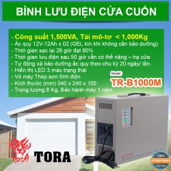 Bình lưu điện TORA B1000 cho cửa cuốn tải Motor 1000Kg