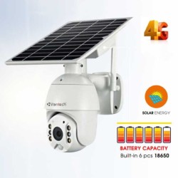Camera IP Solar năng lượng mặt trời dùng Sim 4G VANTECH VP-2506B-4G