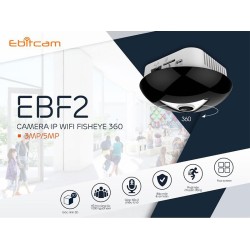 Camera Ebitcam EBF2 Fisheye 5.0MP toàn cảnh 180 độ