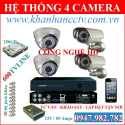 Bộ 4 camera Nichietsu NC-3605DT