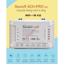 Công tắc WiFi RF 4 cổng SONOFF 4CH PRO R3