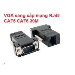 Đầu Jack chuyển đổi VGA sang cáp mạng RJ45 30M