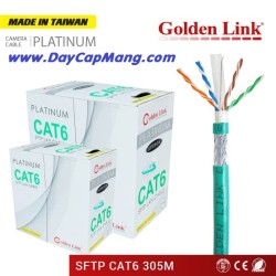 Cáp mạng Golden Link PLATINUM SFTP Cat6 (xanh lá) 305M