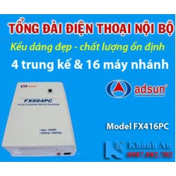 Tổng đài điện thoại ADSUN FX416PC
