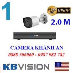 Trọn bộ 1 camera KBVISION 2.0MP CVI cho Gia đình,Cty,Văn phòng,Shop...