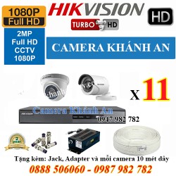 Bộ trọn gói 11 camera HIKVISION 2.0M 1080P